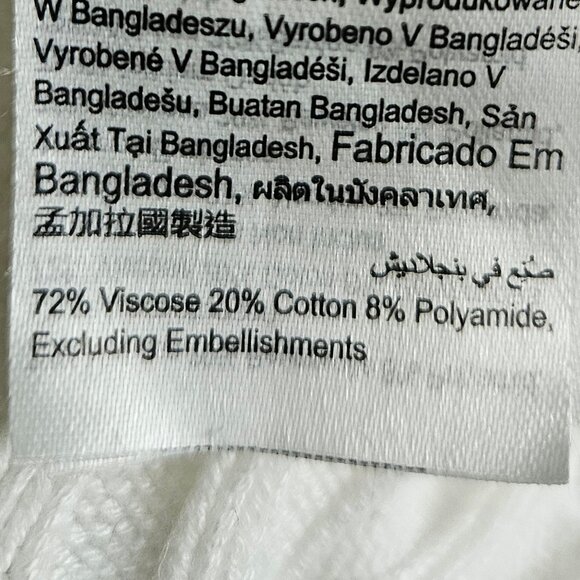 Cotton:On Bolero Style Ribbed Off-White Shrug Sweater, Size M - Picture 6 of 6